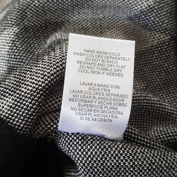 NWT Gabby Skye Black Alabaster 3/4 Sleeve Sheath Sweater Dress MEDIUM - Picture 16 of 16